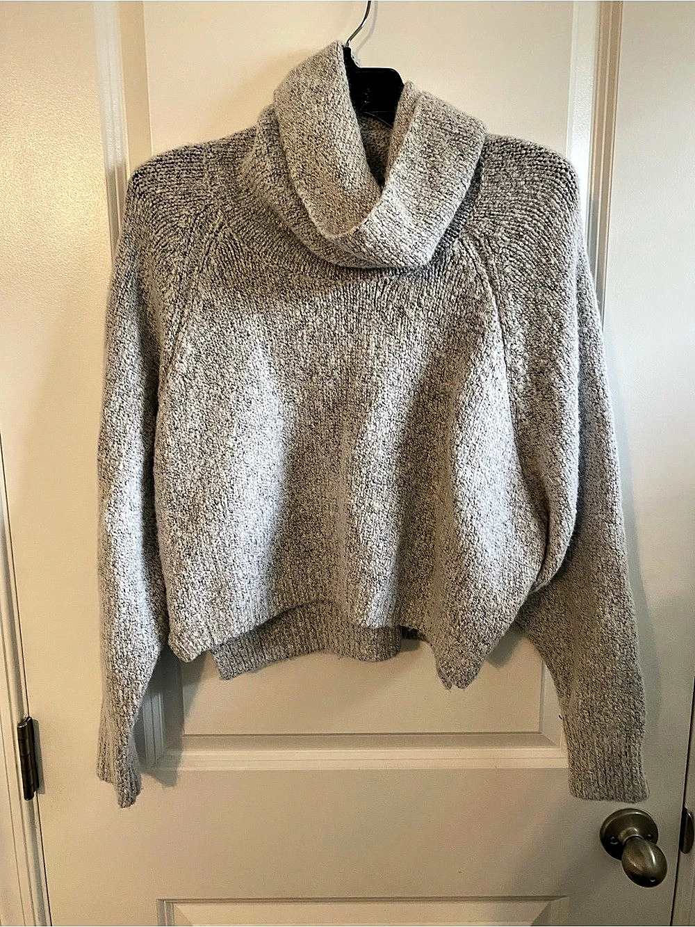 Sincerely Jules Cowl Neck Sweater in Gray Size XS